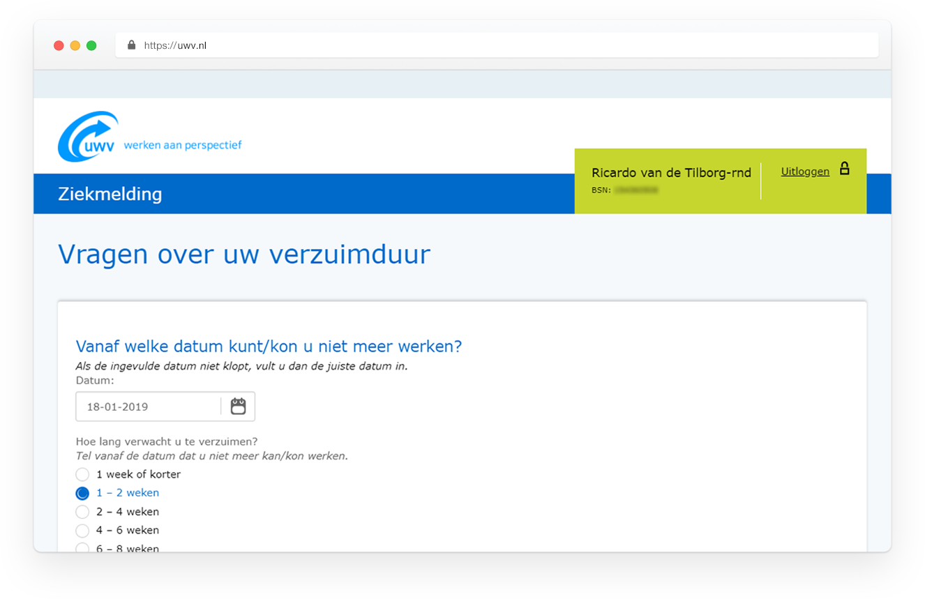 UWV Ziekmelding screenshot-3