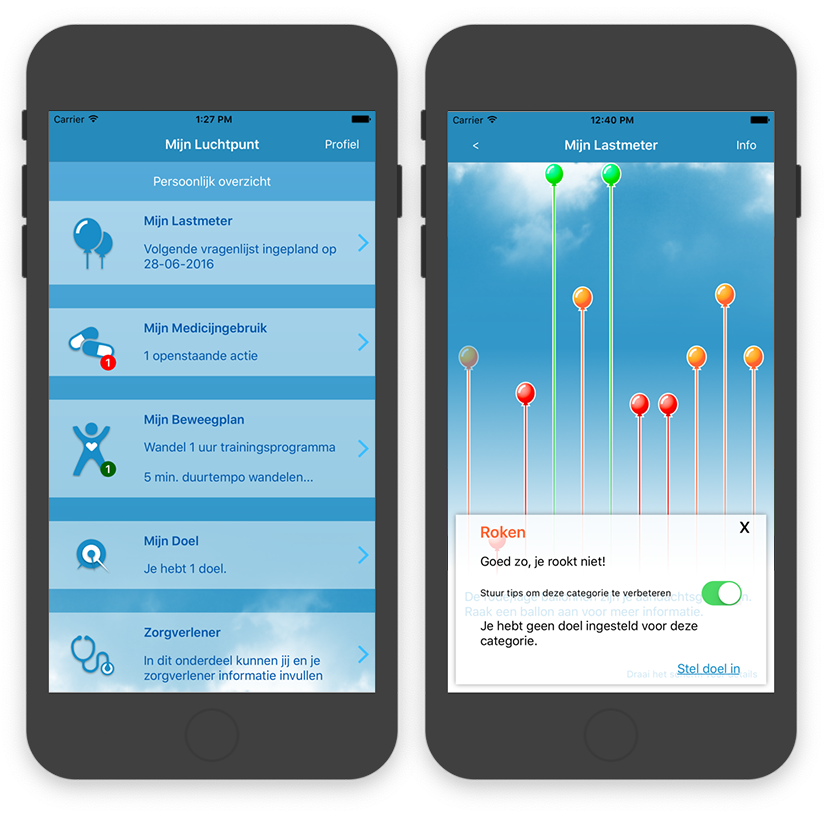 MijnLuchtpunt App for iOS