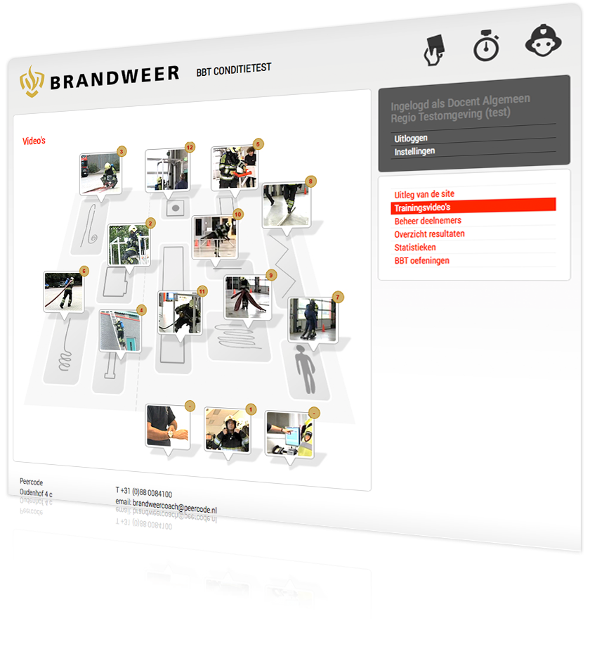 Brandweer Coach website screenshot