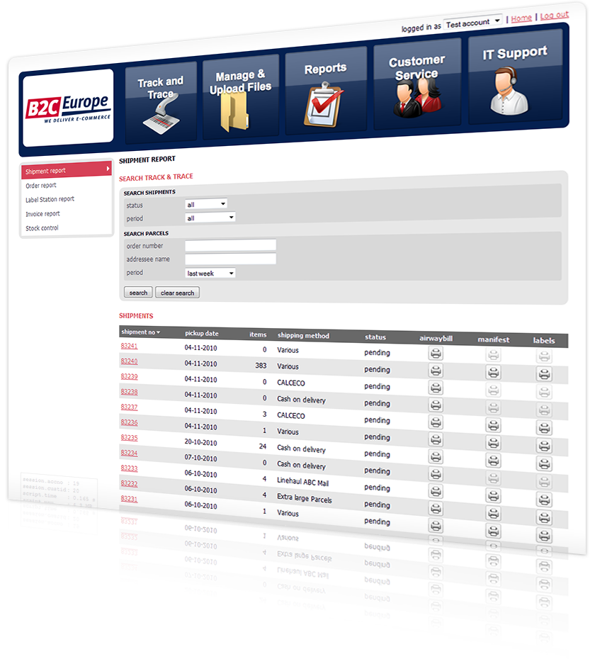 Customer Pages website screenshot
